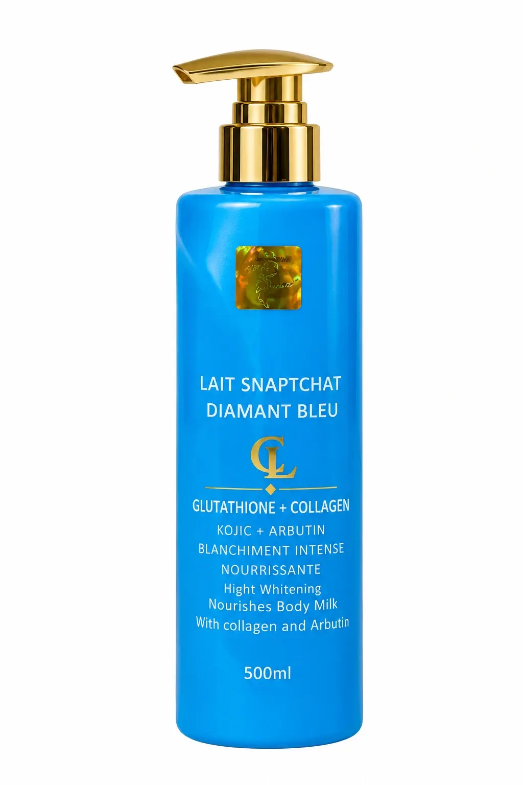 Blue Diamond Body Lotion Bottle