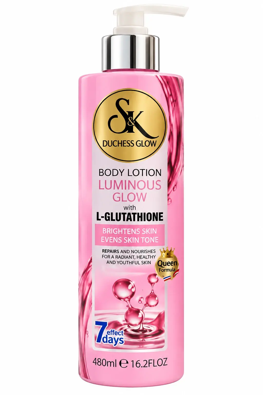 Duchess Glow Pink Lotion Bottle